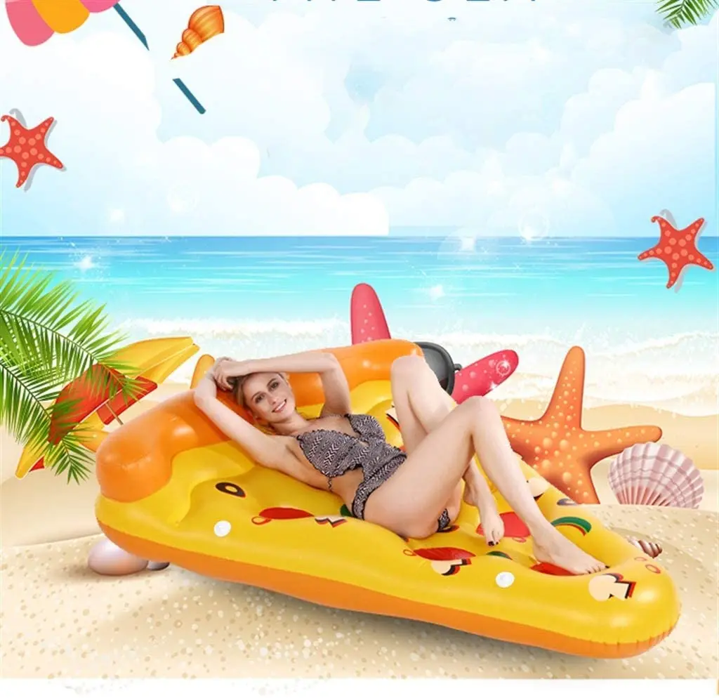 Inflatable Pizza Slice Pool Float Swim Party Toy Summer Pool Raft