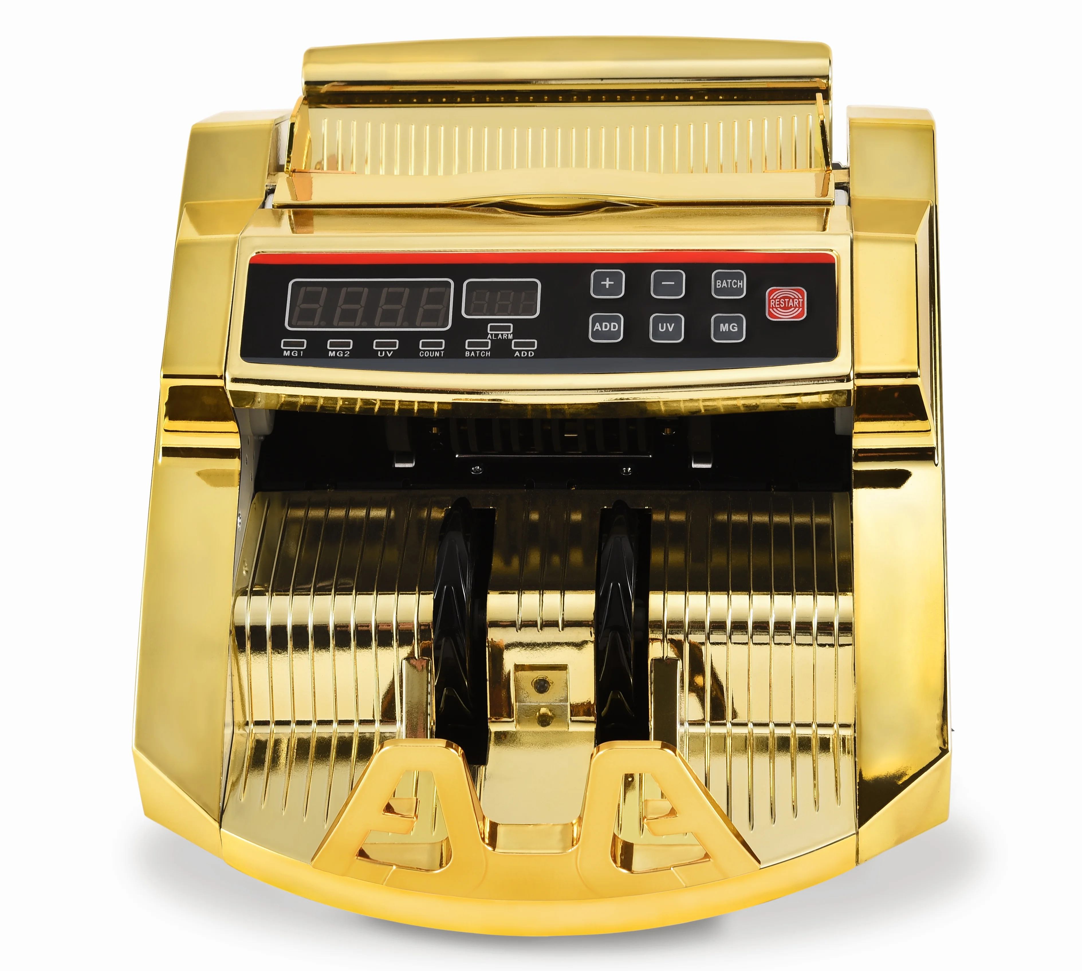 Cash counter Bill detector Money Counting machine cash Counter Machine Gold plated 0288 UV MG