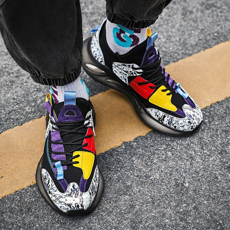 New Design Socks High Top Man Casual Shoes Sneakers Zapatos Deportivos Hombre 2023 Custom Air Platform Shoes Sneakers