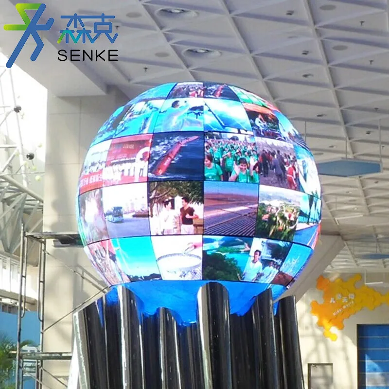 P1.8 P1.9 P2 P2.5 P3 P4 led ball sphere display screen round indoor outdoor Irregular Shaped spherical video 3d led screen ball