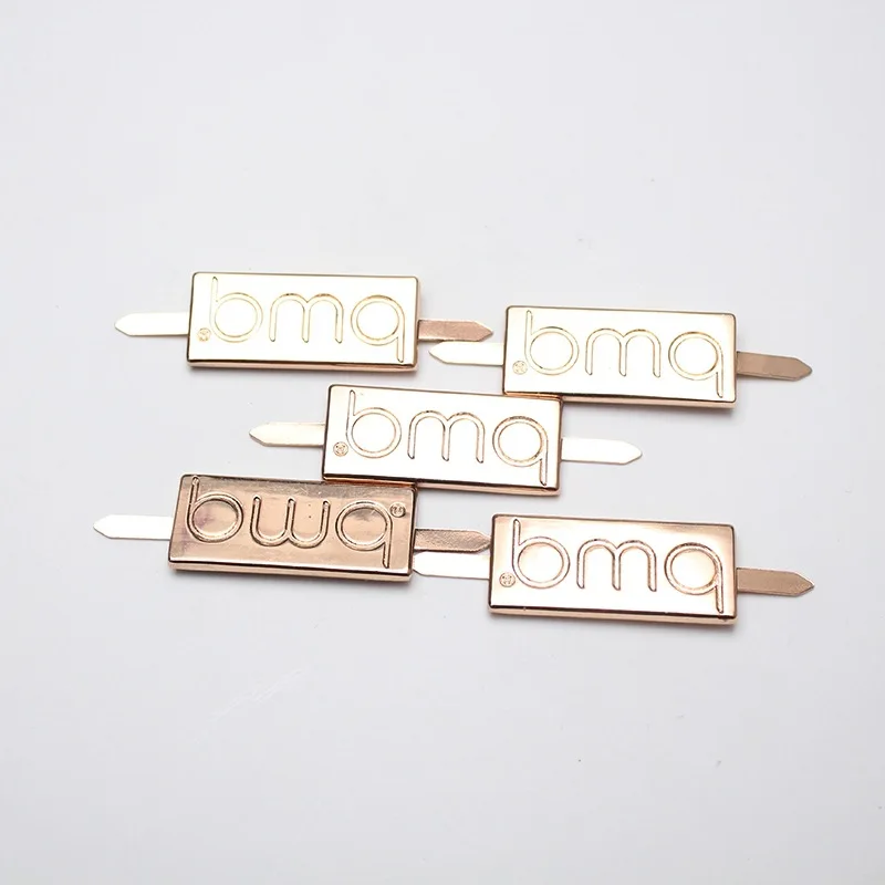 Bag Metal Hardwear Name Tags Cap Label  Pin Metal Logo Tag for Bag