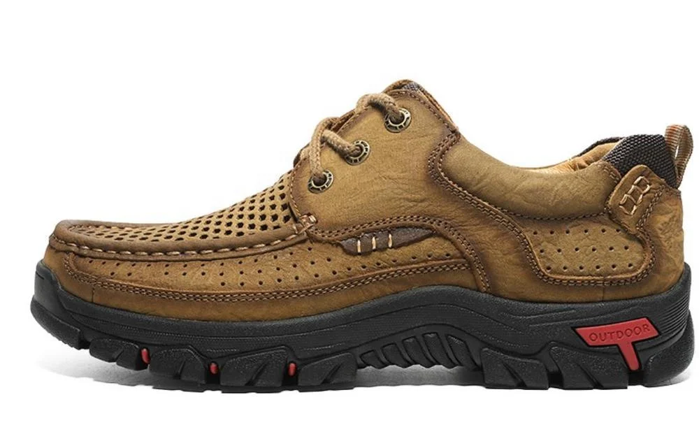 
2019 fashion sneakers men lace-up retro flat casual hiking shoes breathable genuine cow leather slip on men sport shoes 
