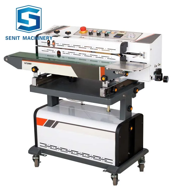 Nitrogen gas flushing continuous band sealer with printing