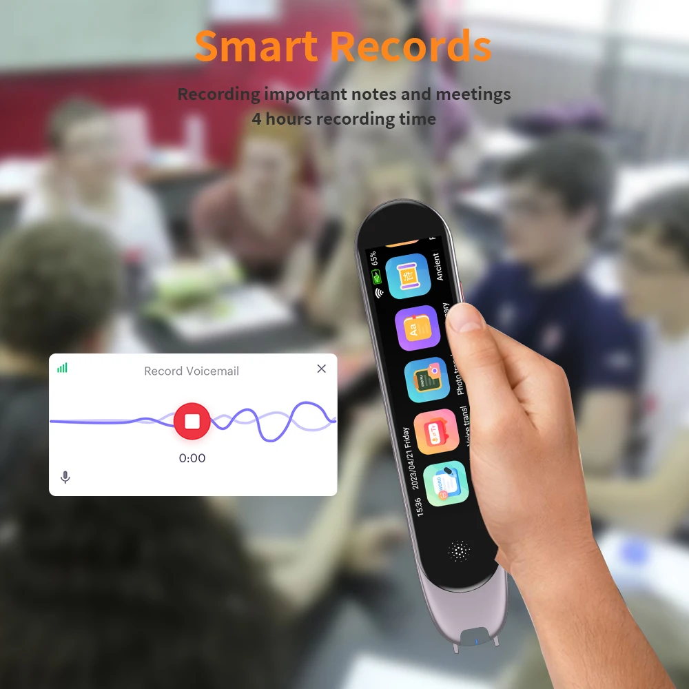 Hot sale scanner read pen translator 12 languages text scanning 112 languages voice translation pen for student