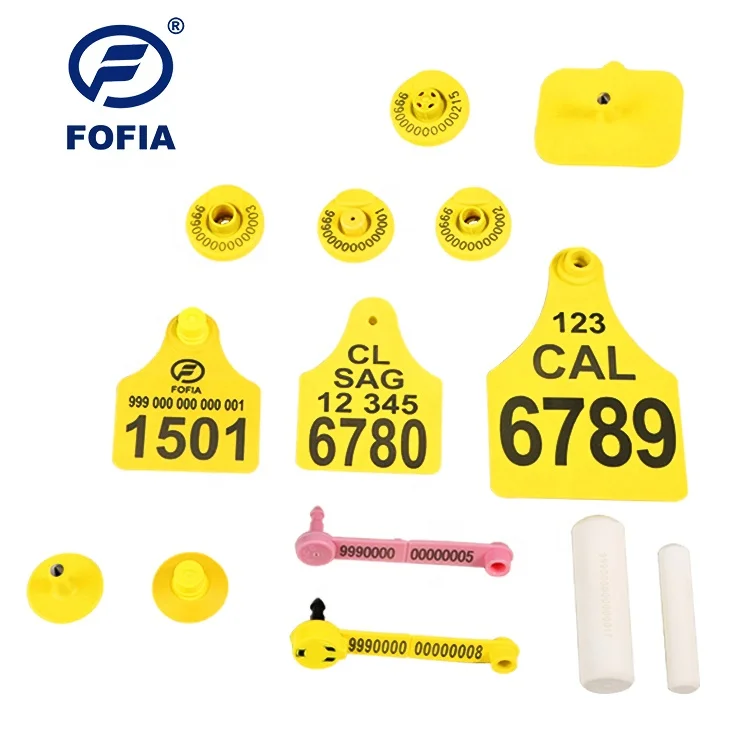 Long Range animal ear tag in pack animal ear tag insect usda approved animal ear tag with nfc