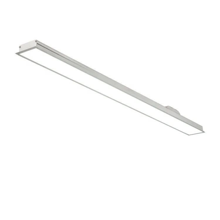 OEM factory price simple aluminum fixture 36w indoor office indoor recessed l anti glare led linear lamp