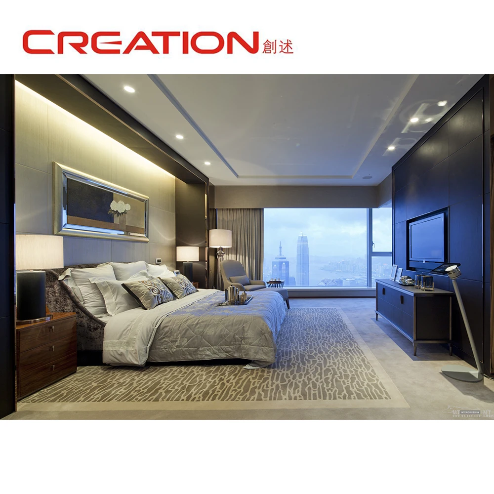 Luxury good quality custom made hotel room furniture set package