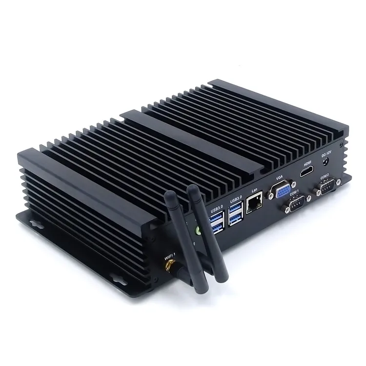 Wholesale Fanless Industrial Computer Core i5 4200U 4278U Msata SSD+SATA 3.0 HDD Dual Display support RS232 Industrial Mini PC