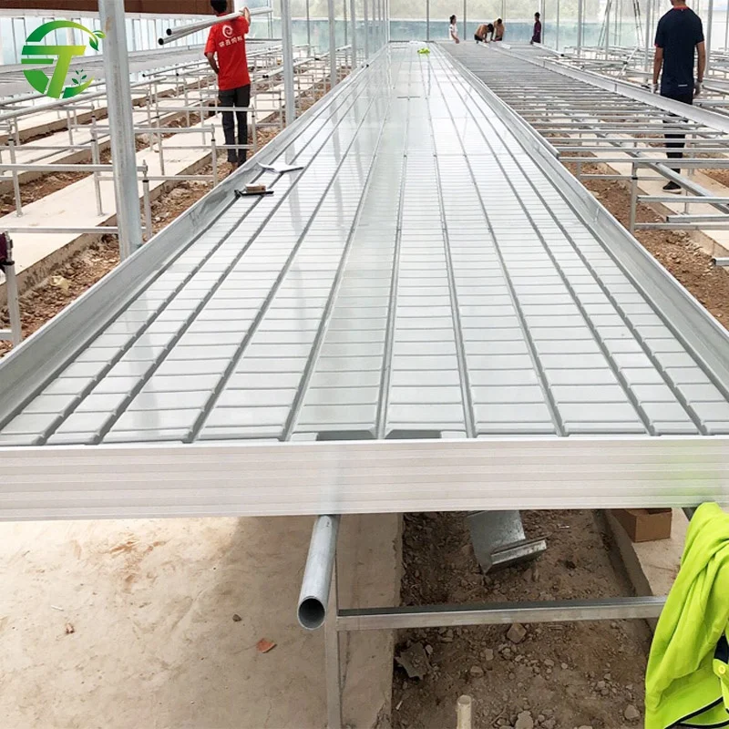 ebb tray with the flow ec and ph growing tables