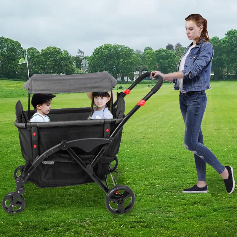 Free Design Luxury Trolley Baby Stroller, Cobabies Twins Baby Stroller for 0-3 Years/