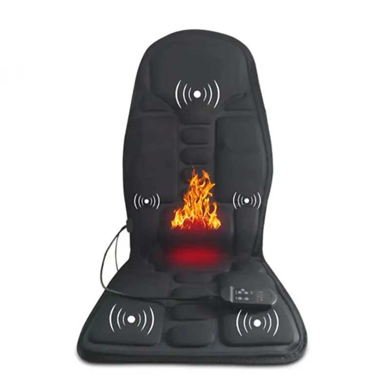 Electric Portable Buttocks Massage Mat Home Car Seat Cushion Massager Back Neck Heated Massage Cushion Chair