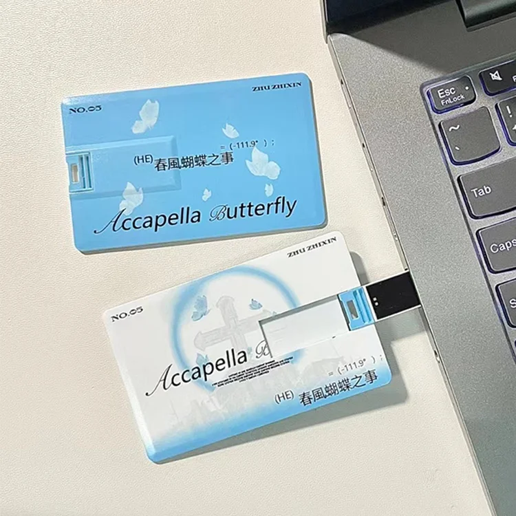 Factory Customized Personal Printing  Big Memory Business Card USB 4gb Promotional Custom Credit Card USB Flash Drive