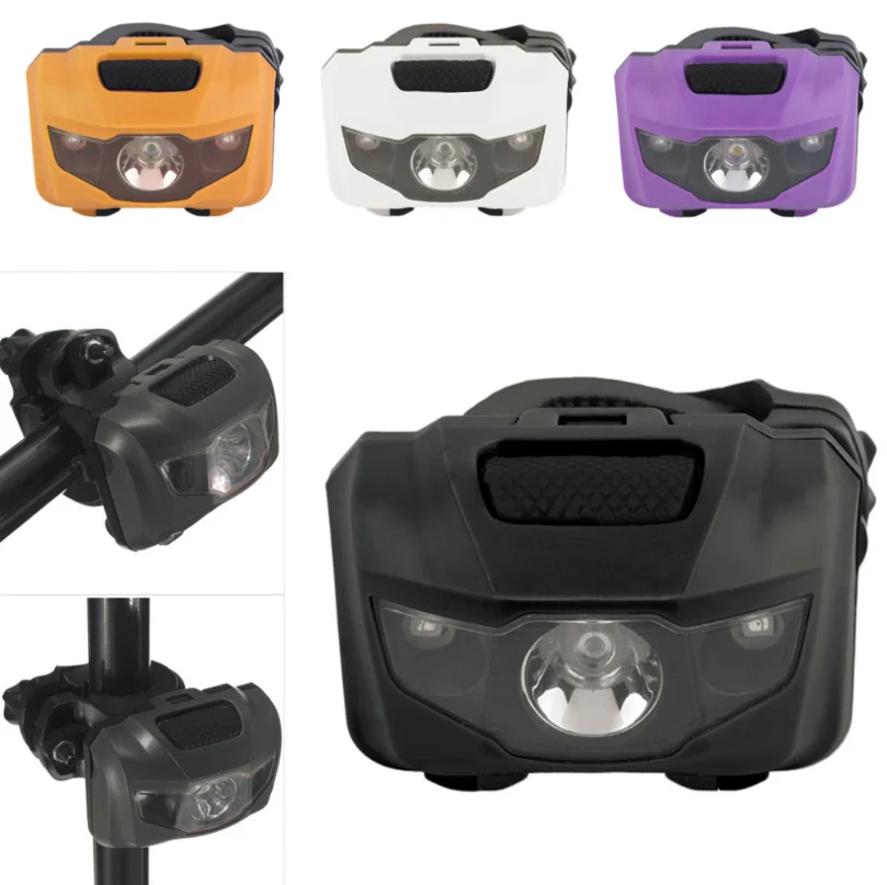 Cheap Plastic 1W And Red LED 360 Degree Rotation Head AAA Battery Operated Bike Front Light Waterproof Led Bicycle Light