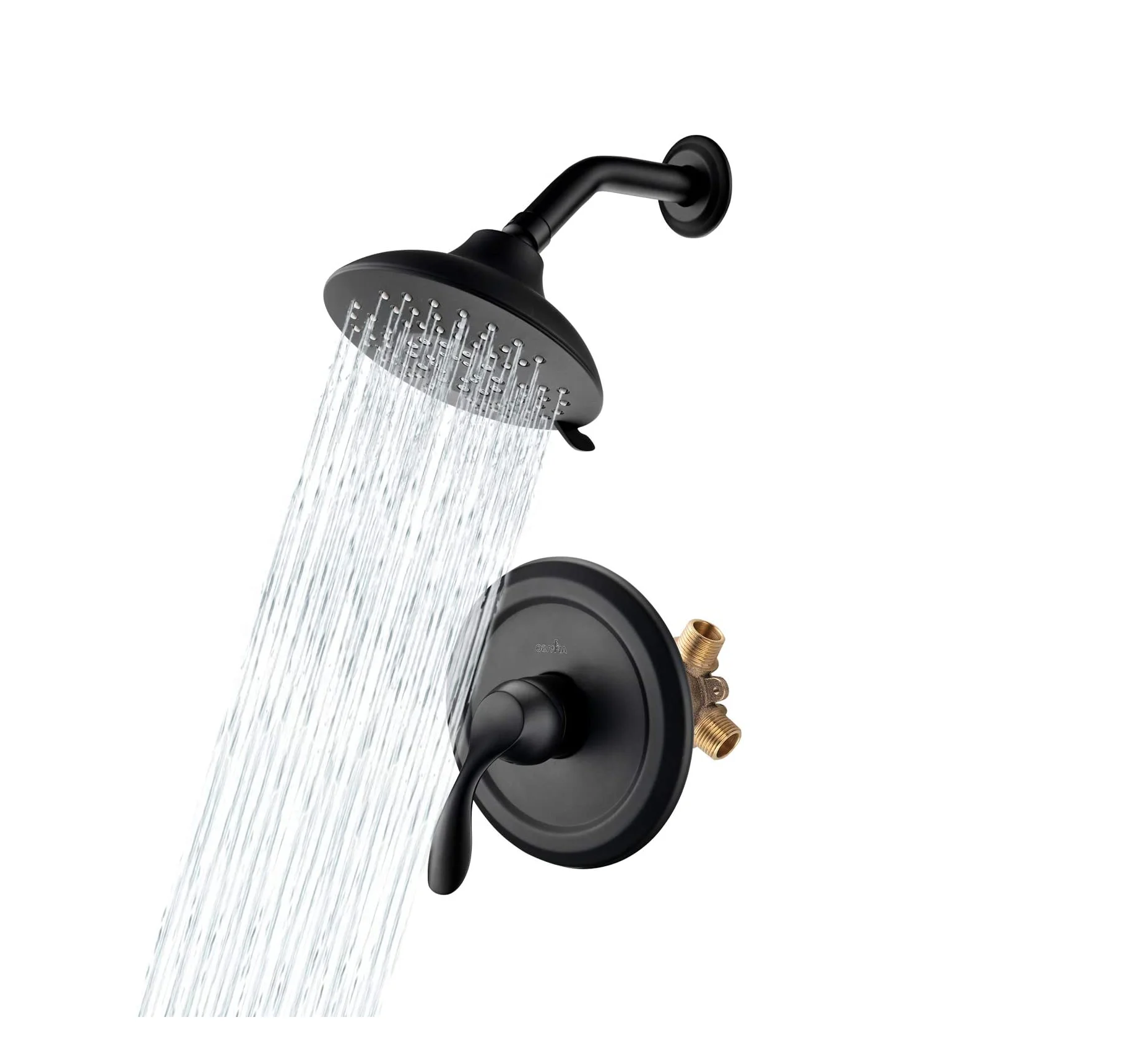 Factory Price Modern Black In Wall Mounted Shower Head Bath Mixer Bathroom Shower Faucet Set