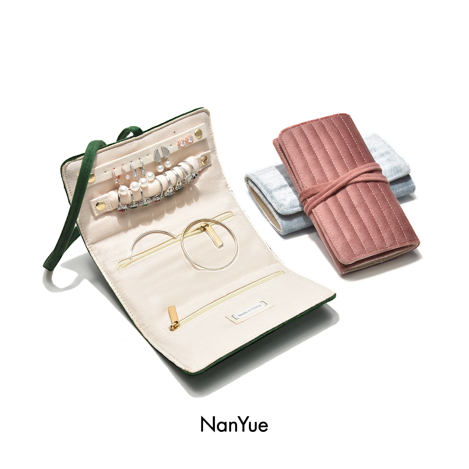 Velvet Jewelry Bag Travel Portable Ring Earrings Storage Bag Low Moq Products Velvet Jewelry Organizer Personalized Gifts