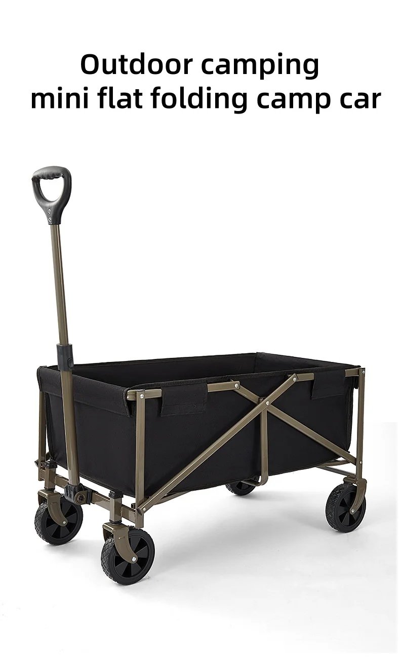 Portable Outdoor Folding Trolley for Shopping Storage Tools Picnics Children Can Lie down on It for Camping