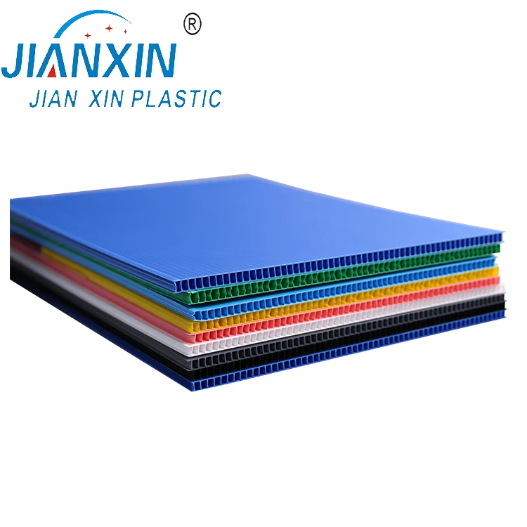 China manufacturers 2mm 3mm 4mm 5mm Black Corflute/Correx Corrugated Polypropylene Hollow Board Sheet