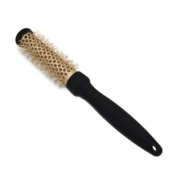 New Design Curly Hair Comb Aluminum Tube Nylon Hair Brush Custom Round Hair Brush