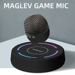 Magnetic levitation microphone professional anchor e-sports studio mic with mixer Suspended wireless charging maglev microphone