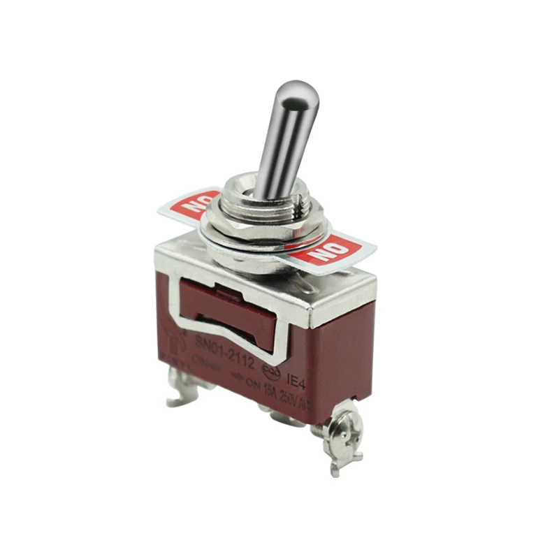 Stainless Steel Waterproof Toggle Swith 12V Heavy Duty Toggle Switch ON OFF ON Car Metal SPDT SPST 15A 250V