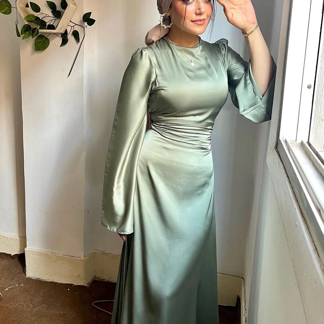 Polyester Muslim Dress Abaya women Fashion Dress Evening Formal Dresses Burkha Muslim Abayas