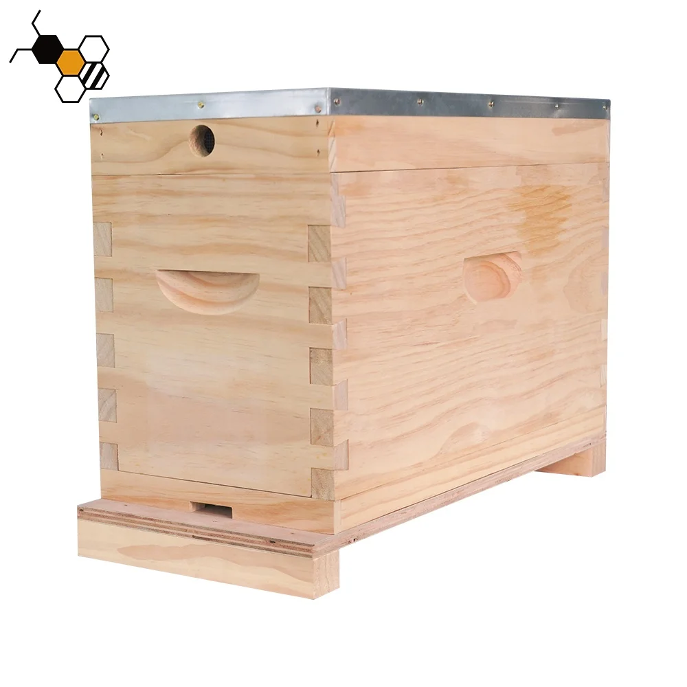 5 Frame Timber Nuc Beehive Ventilated Wooden Bee Hive Boxes Starter Kit And Queen Breeding Nuc Box