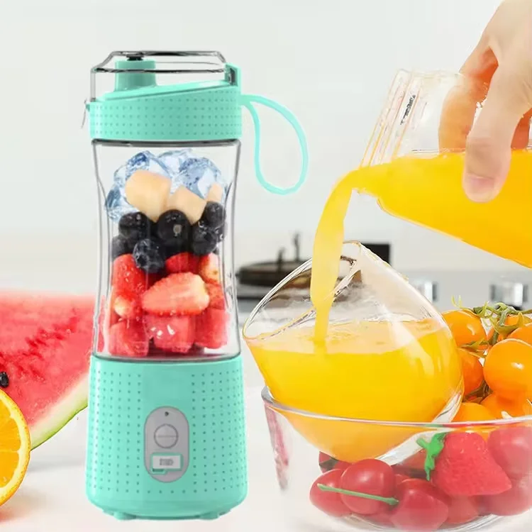 Customized Home380ml Smoothie Fresh Orange Juicer 7.4V Machine Small FruitKitchen Appliances Juicers 11 Colors Portable Blender