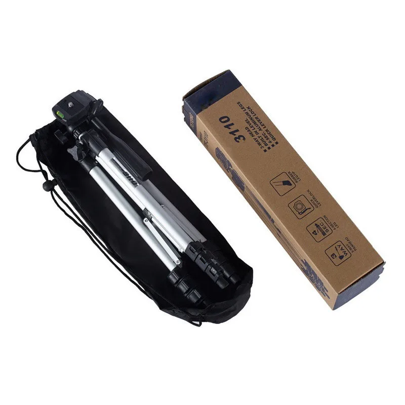 3110 Aluminum Alloy Video Camera Mobile Phone Stands 3110 Selfie Tripod Stand for Live Smart Phone