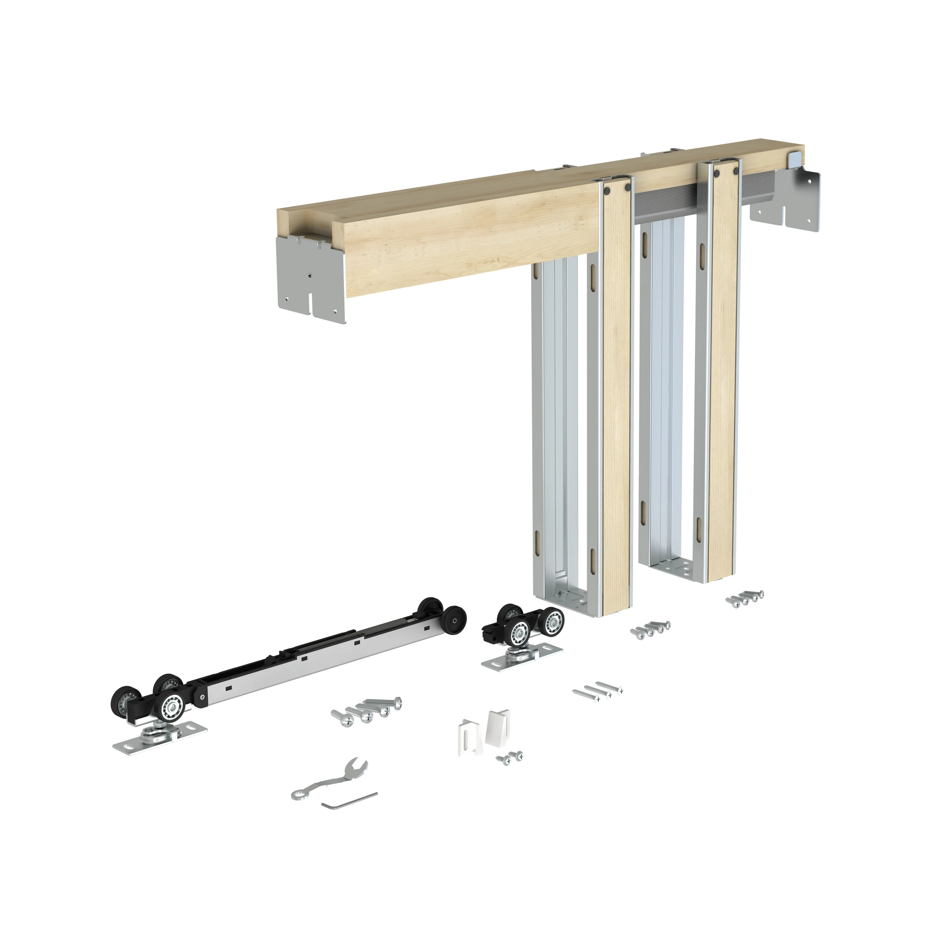 Factory Wholesale Pocket Door Sliding System Custom Door Sliding Hardware Kits