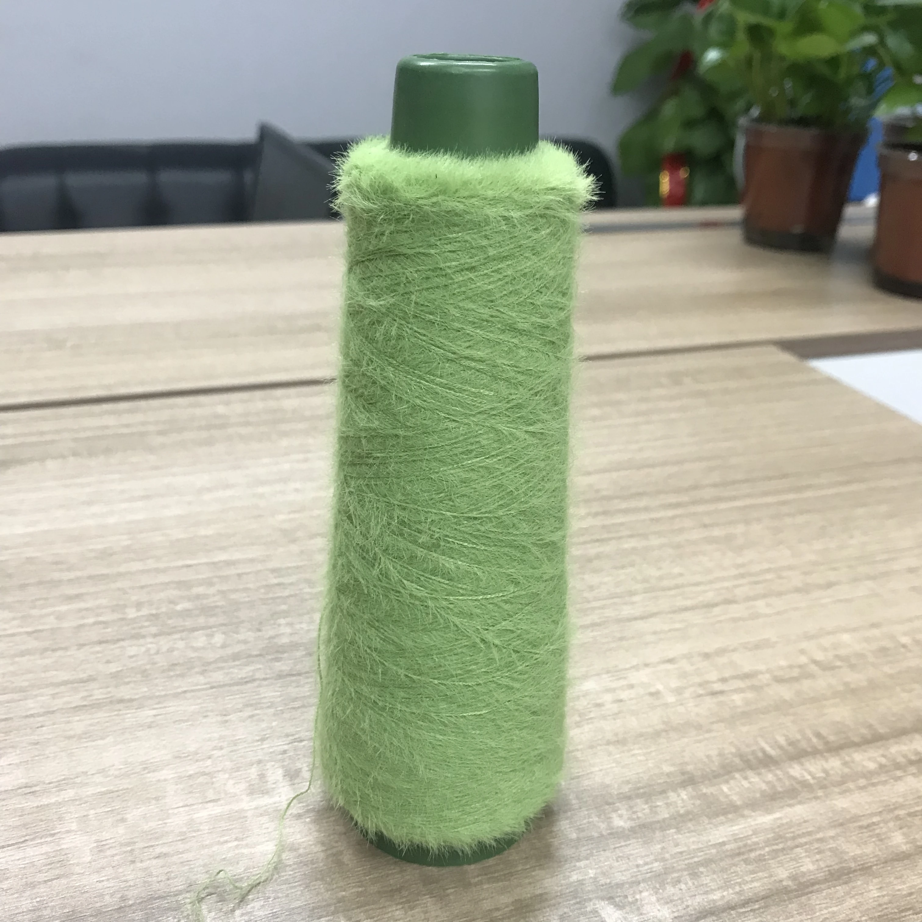 feather color yarn 0.9cm 1.3cm 2.0cm on cone