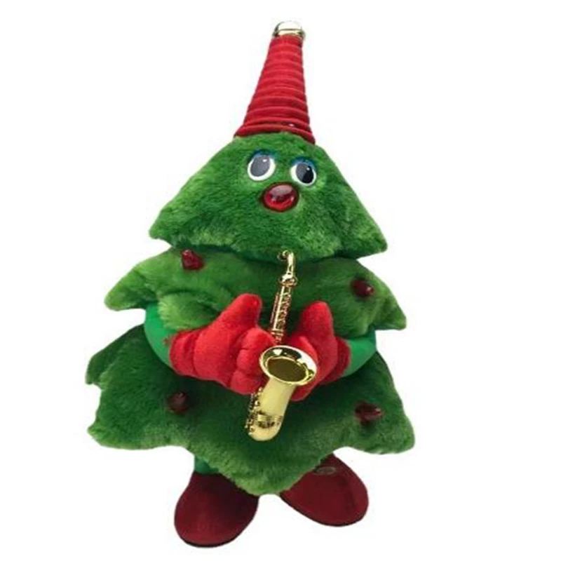 Wholesale singing Christmas tree toy Custom High Quality Stuffed Dancing Christmas Tree Toy