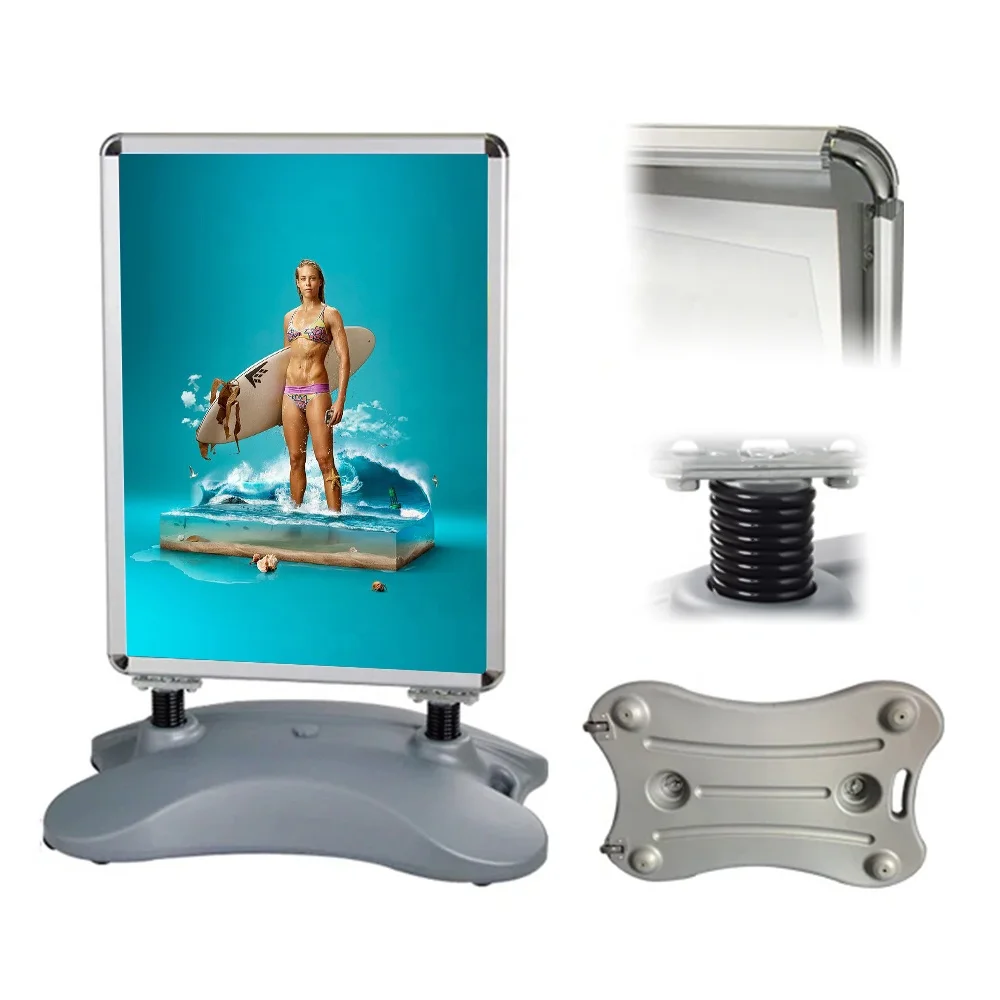 wholesale outdoor advertising display stand waterbase display board pavement sign board poster stand