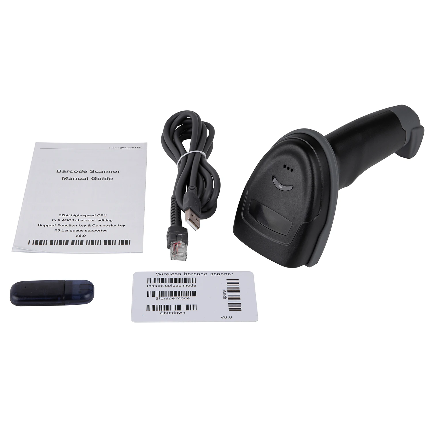 Handheld Portable Laser 1D Bar code Scanner Barcode Reader Wired USB RS232 WD-622