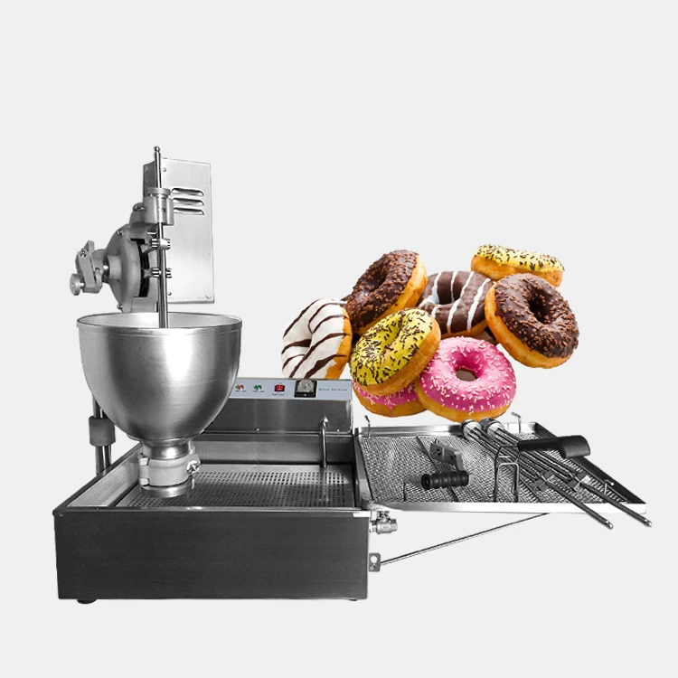 Semi-Automatic tabletop electric mini donut maker/dough maker/donut fryer manual