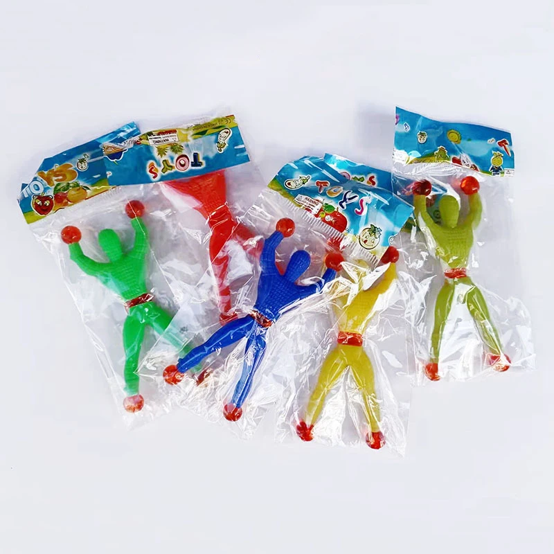 Sticky Wall Climbing Men Novelty Gift Party Kids Children Spider Climbing wall man customized Climb Wall Sticky Palm Toys