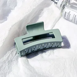 good quality PC material matte claw clips rectangle 10.5cm claw clip big hair claw clip for women