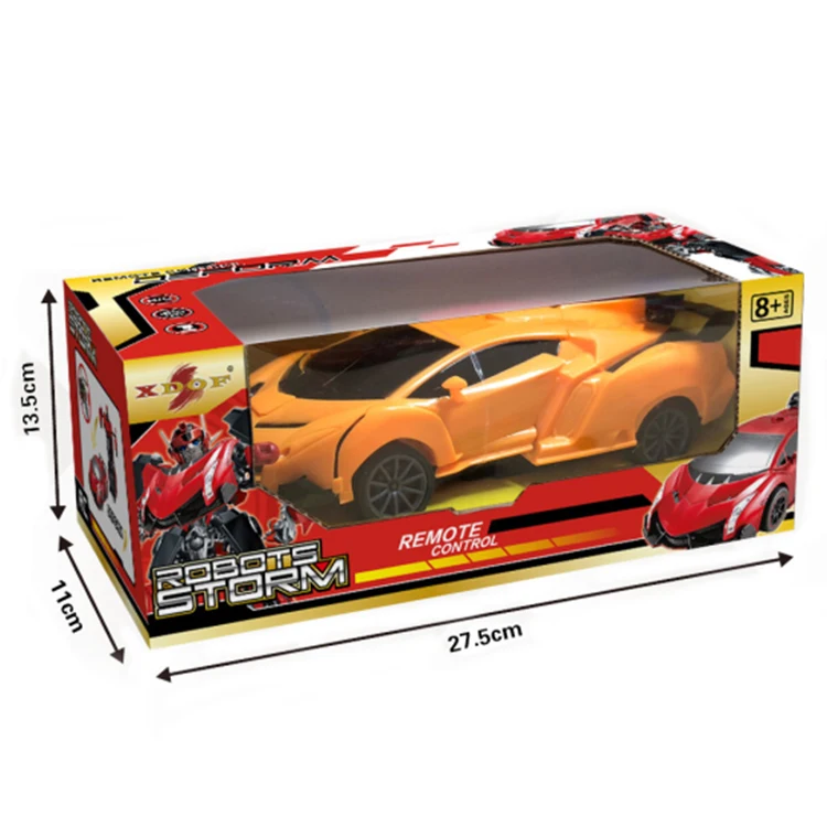 Deformation Electric Robot Transform Toy 1:16 Remote Control Car 2 in 1 Battery Plastic Window Box 60 AA RC