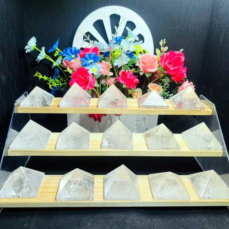 Natural  Crystal Clear Quartz Pyramid Point Tower  For Gifts or Decoration Vastu Products Meditation