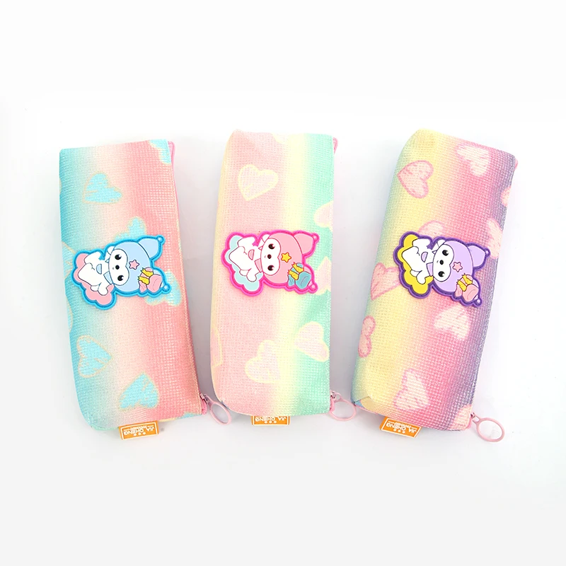Kawaii  large-capacity beautiful schoolbag pencil case simple and cute girl different styles stationery pencil case Pouch