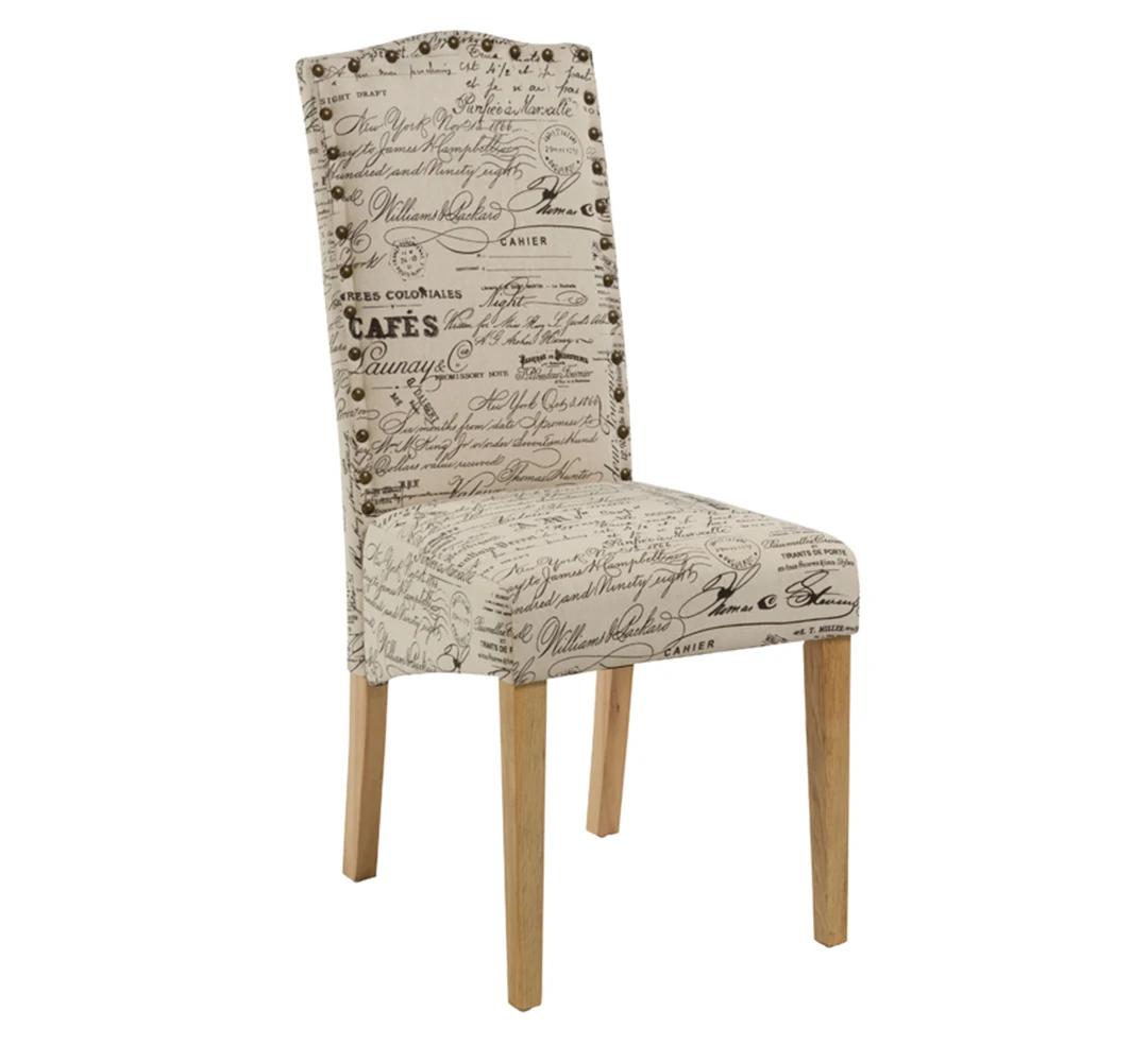 Mid century high back hotel kitchen letter modern wooden fabric dining chair