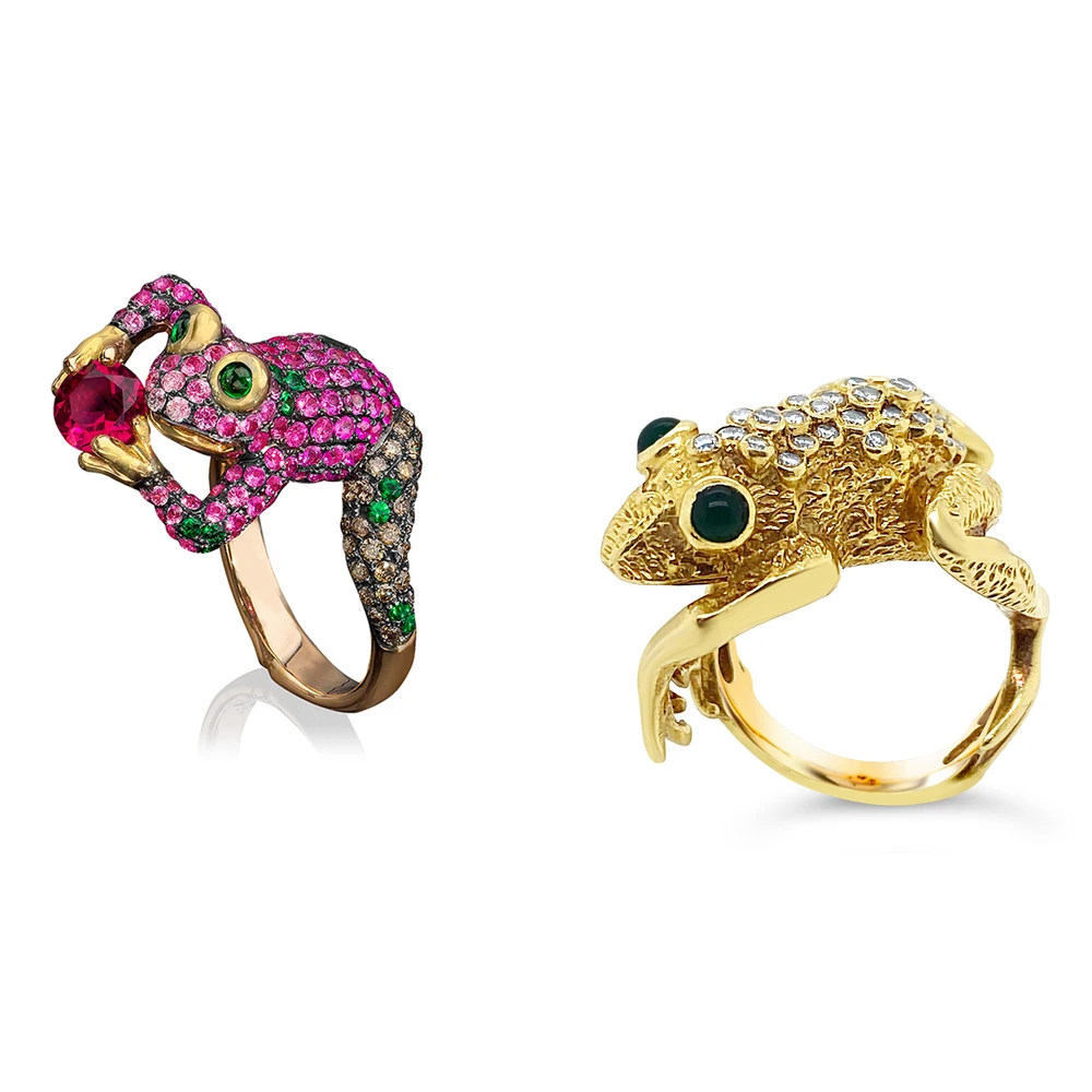 Модные обнимающие кольца из стерлингового серебра 925 пробы с фианитом и позолотой 18 карат для женщин