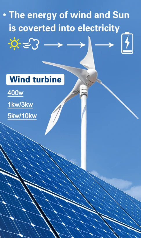 Wholesale Selling 48V 2kw 3kw 5kw 3 Blade Professional Windmill Generator Industrial Solar Wind Power Parts Accessories