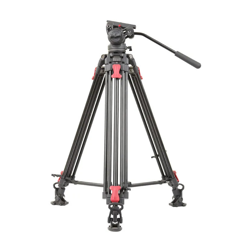 Professional Video Camera Heavy Duty Aluminium Alloy Fluid Video Tripod Camera Tripod Stand Fluid Tripod