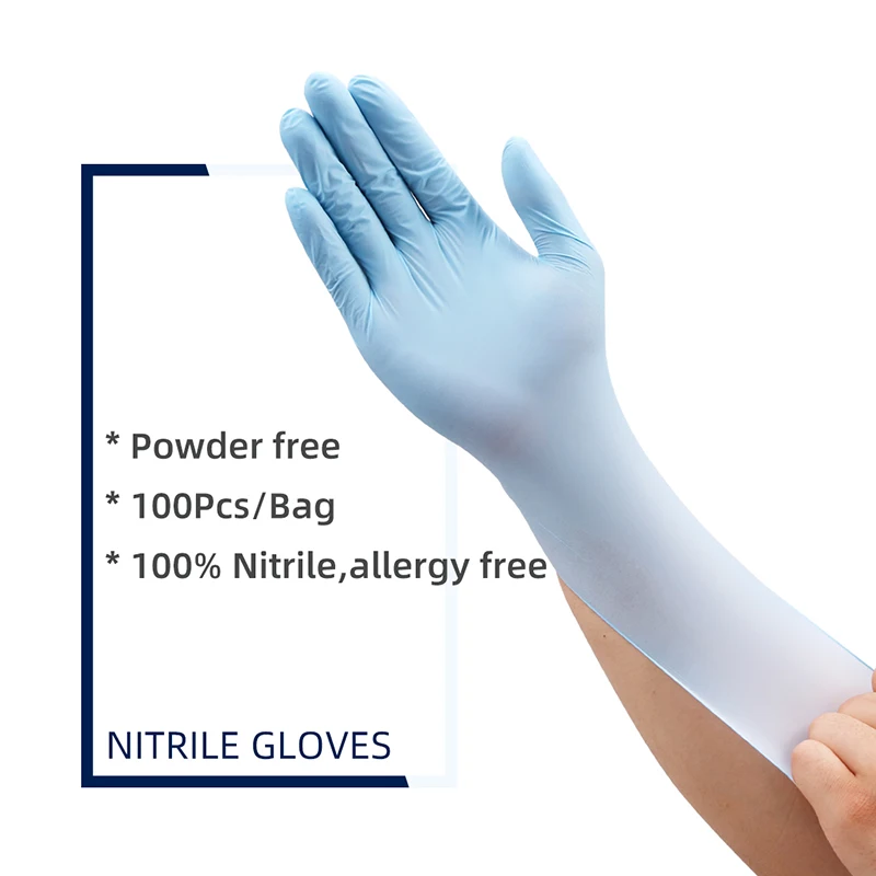 XINGYU Coated Safety Gloves Disposable Nitrile Gloves Household Cleaning Food Latex Free Powder Free Black Chinese Manufacturers