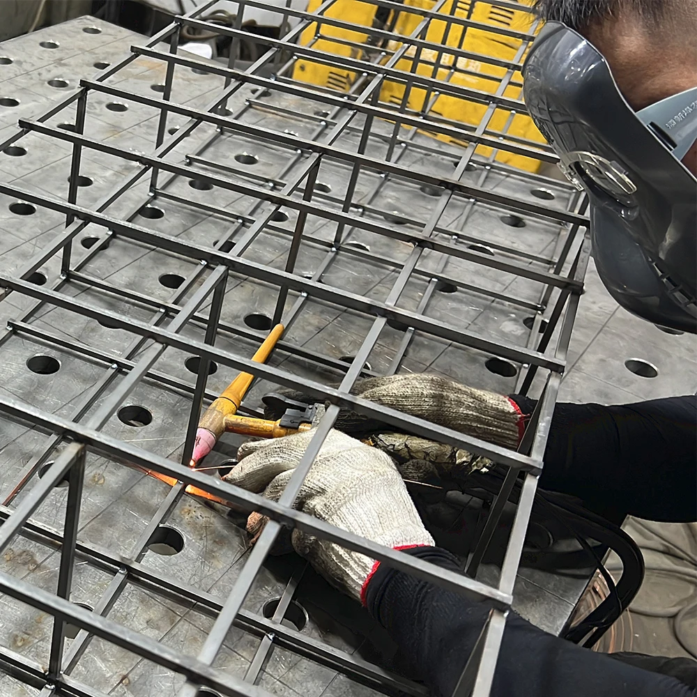 oem/odm custom Metal Wine Rack Wall Mounted welding steel Wine Storage Shelf metal fabrication service