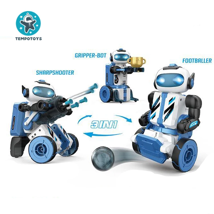 Tempo Toys 3 in 1 Remote Intelligent Programming Robot Intelligent & Educational Toy Robot Toy for Kids