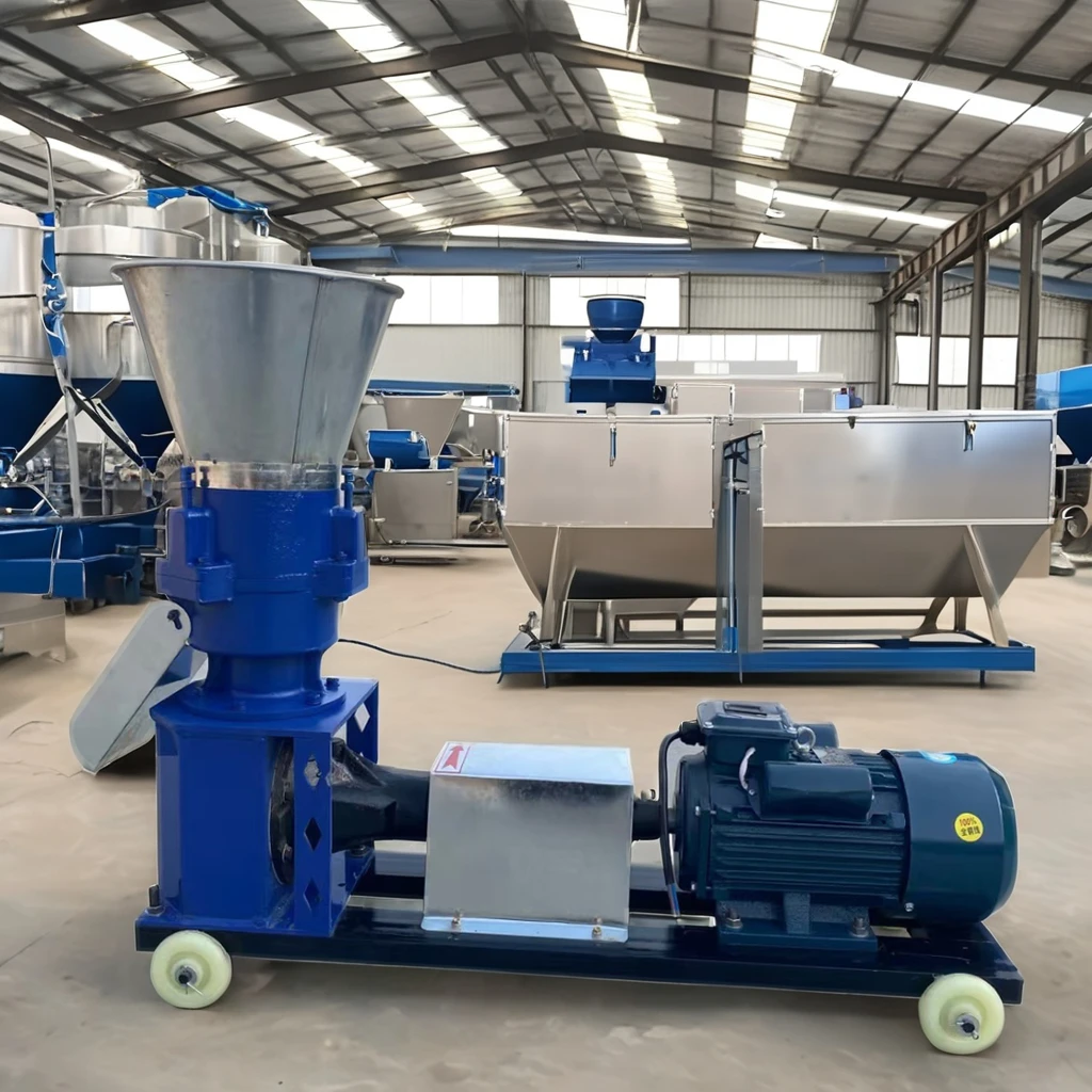 Animal Home Manual Chicken Small Fish Poultry Pellet Feed Mixer And Pellet Making Machine For Poultry Farm