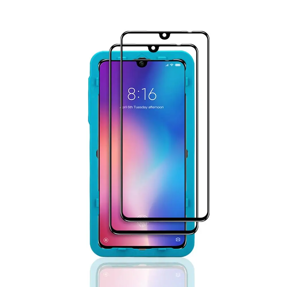 
2 Pack SmartDevil for xiao mi 10 red mi K20 pro Screen Protector 3D Full Coverage 9H Hardness Tempered Glass Film Easy Install 