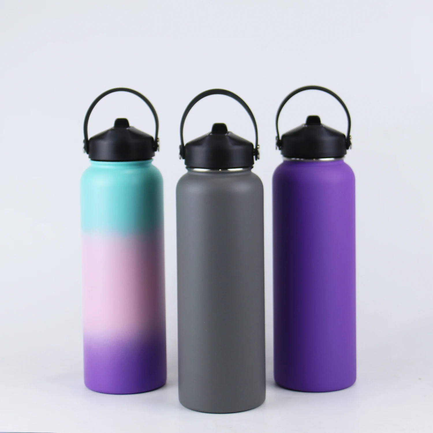 Bpa Free Water Jug 32/64oz Motivational Stainless Steel Gallon Water Bottle With Straw For Fitness Gym Sports