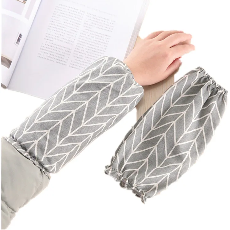 Effective Oil-proof and Washable Sleevelet Kitchen Female Cotton and Linen Oversleeve